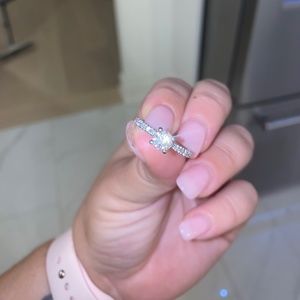 Birks Platinum Deco Engagement Ring & Band